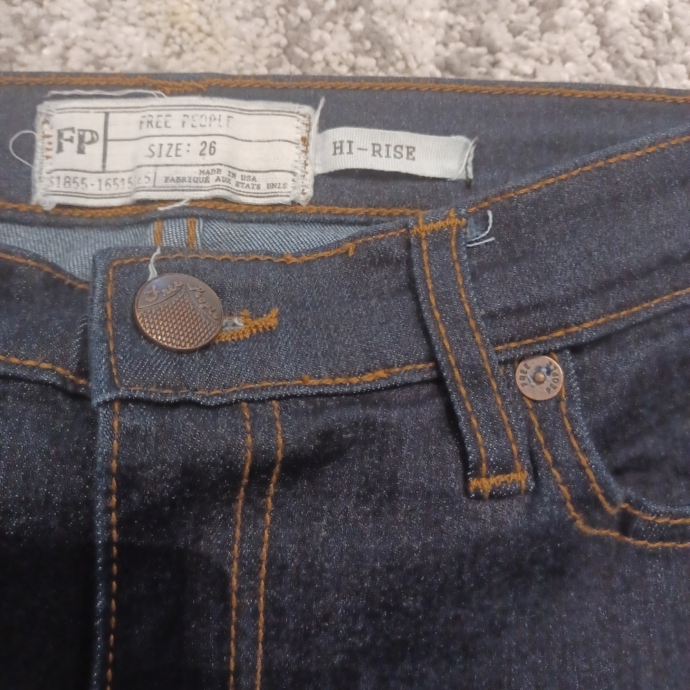 Free People dark denim jeans - Picture 10 of 10